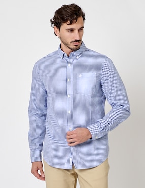 Camisa casual Original Penguin de algodón manga larga para hombre