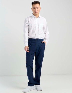 Camisa casual Scappino de algodón manga larga para hombre
