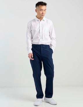 Camisa casual Scappino de algodón manga larga para hombre
