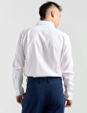 Camisa casual Scappino de algodón manga larga para hombre
