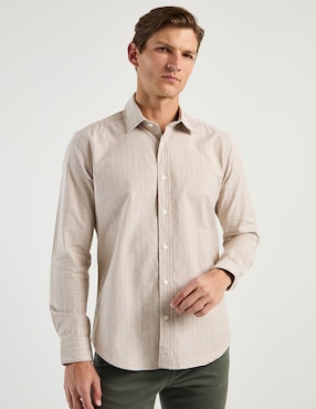 Camisa casual Scappino manga larga para hombre