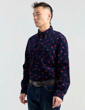 Camisa casual Brooks Brothers de algodón manga larga para hombre