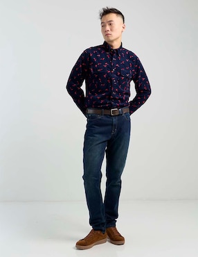 Camisa casual Brooks Brothers de algodón manga larga para hombre