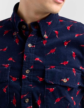 Camisa casual Brooks Brothers de algodón manga larga para hombre
