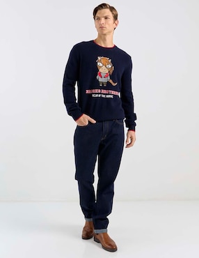 Suéter Brooks Brothers cuello redondo para hombre