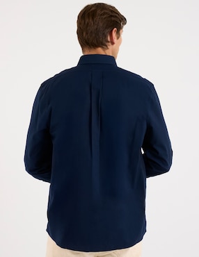 Camisa casual Brooks Brothers de algodón manga larga para hombre