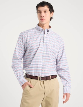 Camisa business casual Brooks Brothers de algodón manga larga para hombre