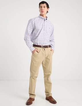 Camisa business casual Brooks Brothers de algodón manga larga para hombre