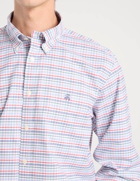 Camisa business casual Brooks Brothers de algodón manga larga para hombre