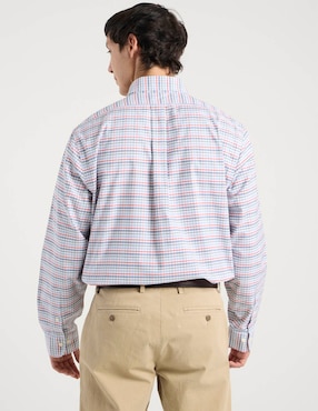 Camisa business casual Brooks Brothers de algodón manga larga para hombre
