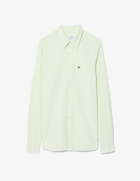 Camisa casual Lacoste de algodón manga larga para hombre