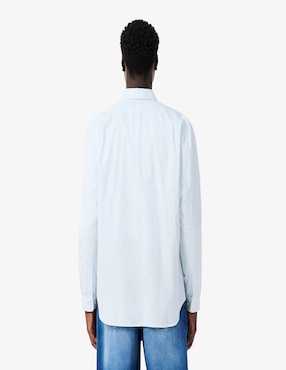 Camisa casual Lacoste de algodón manga larga para hombre
