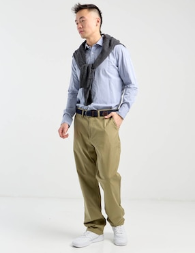 Camisa casual Scappino de algodón manga larga para hombre
