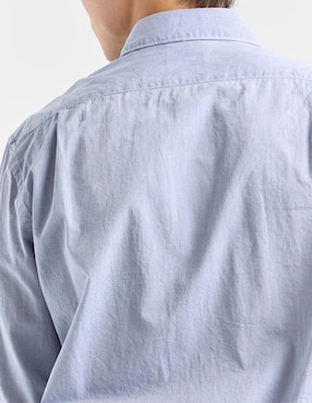 Camisa casual Scappino de algodón manga larga para hombre