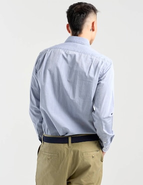Camisa casual Scappino de algodón manga larga para hombre