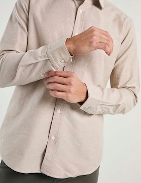 Camisa casual Scappino manga larga para hombre
