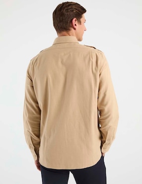 Camisa casual Brooks Brothers de algodón manga larga para hombre