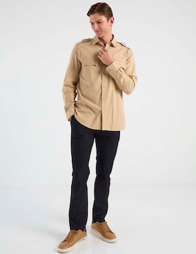 Camisa casual Brooks Brothers de algodón manga larga para hombre