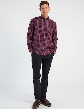 Camisa casual Brooks Brothers de algodón manga larga para hombre