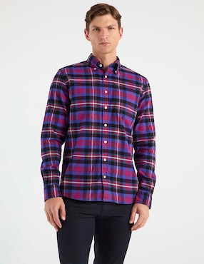 Camisa casual Brooks Brothers manga larga para hombre