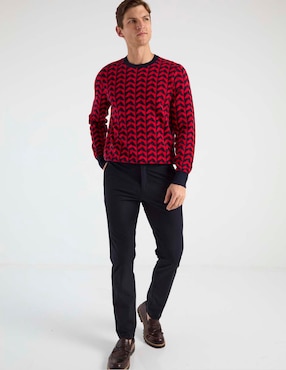 Suéter Brooks Brothers cuello redondo para hombre