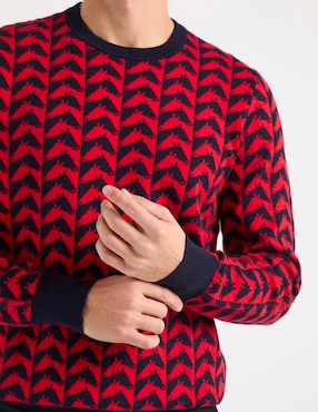 Suéter Brooks Brothers cuello redondo para hombre