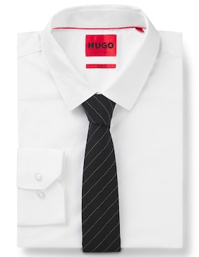 Corbata Hugo regular estampado a rayas para hombre
