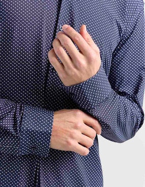 Camisa casual Hugo manga larga para hombre