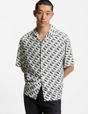 Camisa casual Hugo manga corta para hombre