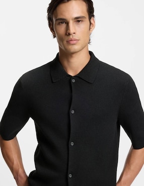 Sobrecamisa casual Hugo manga corta para hombre