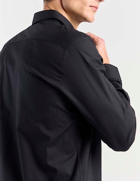 Camisa casual Hugo de algodón manga larga para hombre