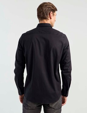 Camisa casual Hugo de algodón manga larga para hombre
