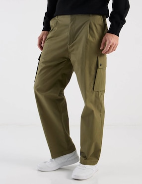Pantalón cargo recto Hugo de algodón para hombre