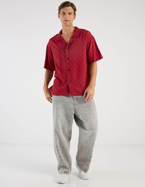 Camisa playa Hugo manga corta para hombre