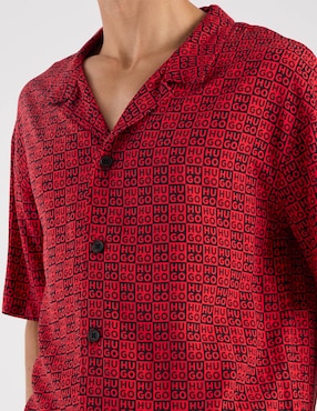 Camisa playa Hugo manga corta para hombre