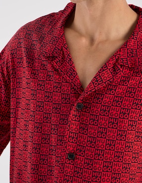 Camisa playa Hugo manga corta para hombre