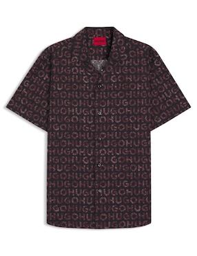 Camisa casual Hugo de algodón manga corta para hombre