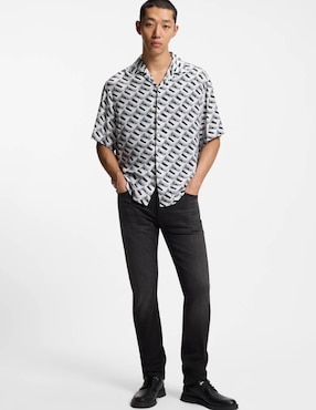 Jeans slim Hugo lavado medio para hombre