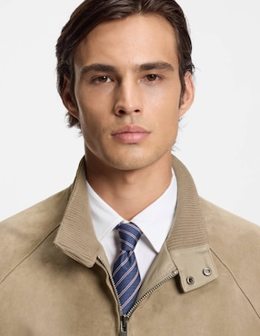 Chamarra casual Hugo de piel para hombre