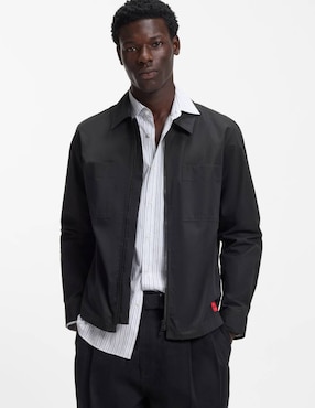 Chamarra casual Hugo de algodón para hombre