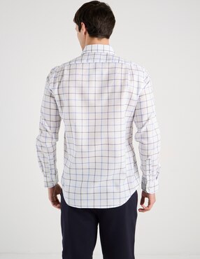 Camisa casual Scappino de algodón manga larga para hombre