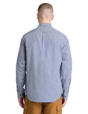Camisa casual Timberland de algodón manga larga para hombre