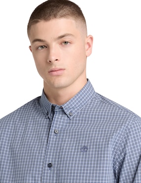 Camisa casual Timberland de algodón manga larga para hombre