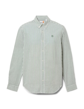 Camisa casual Timberland de algodón manga larga para hombre