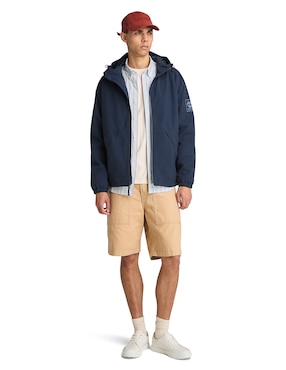 Chamarra casual Timberland impermeable con bolsillos para hombre