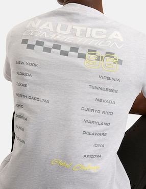 Playera Nautica Competition cuello redondo para hombre