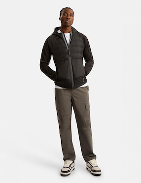 Chamarra capitonada Nautica Competition con capucha para hombre