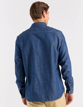 Camisa casual Lacoste de algodón manga larga para hombre