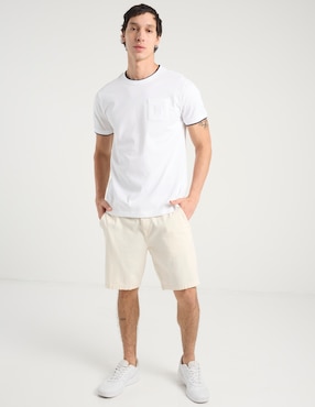 Playera Lacoste cuello redondo para hombre