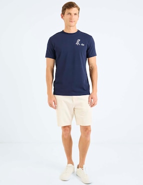 Playera Lacoste cuello redondo para hombre